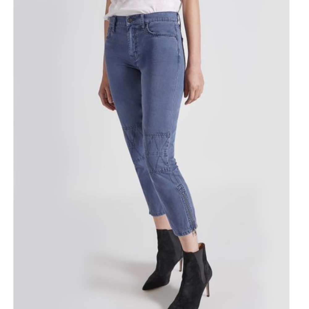 NWT CURRENT ELLIOT THE  DEBBIE CROP SLIM PANTS BLUE - 27